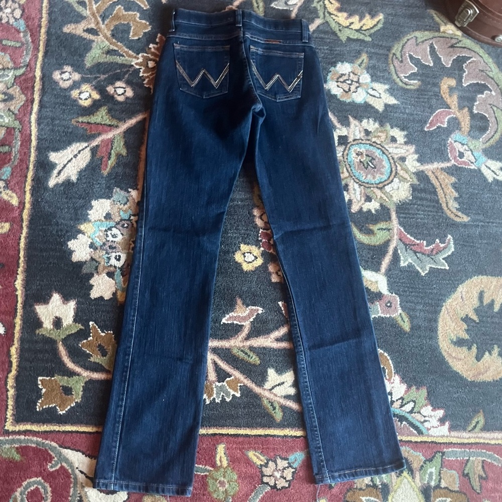 Wrangler Q-Baby Dark Dynasty Fantastic Condition Size 1/2 Waist 34 Leg